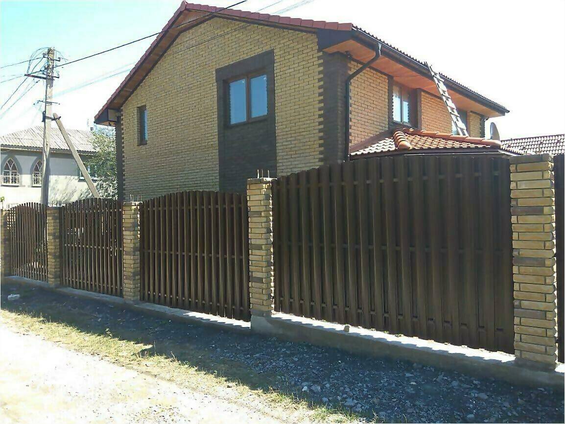 забор из штакетника 110м фото6 в Киришах