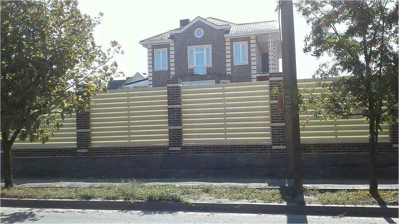 Забор из штакетника 115м фото2 в Киришах