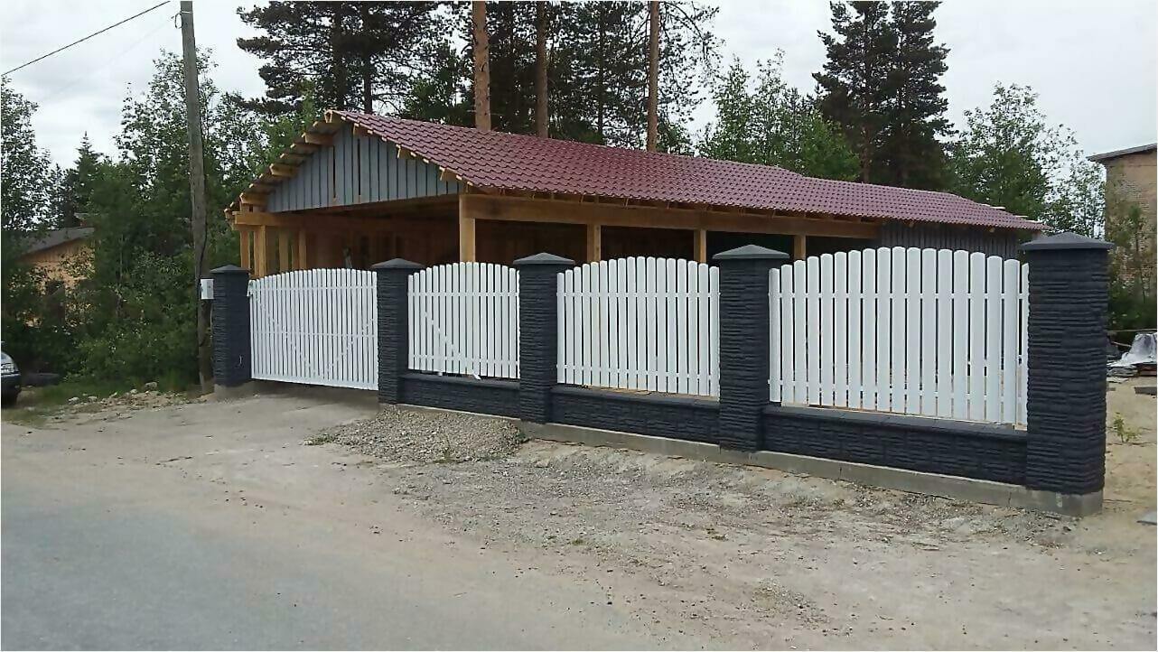 забор из штакетника 85м фото1 в Киришах