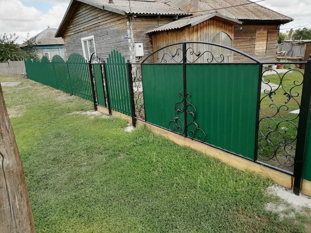 забор из штакетника Зеленый Мох фото5 в Киришах