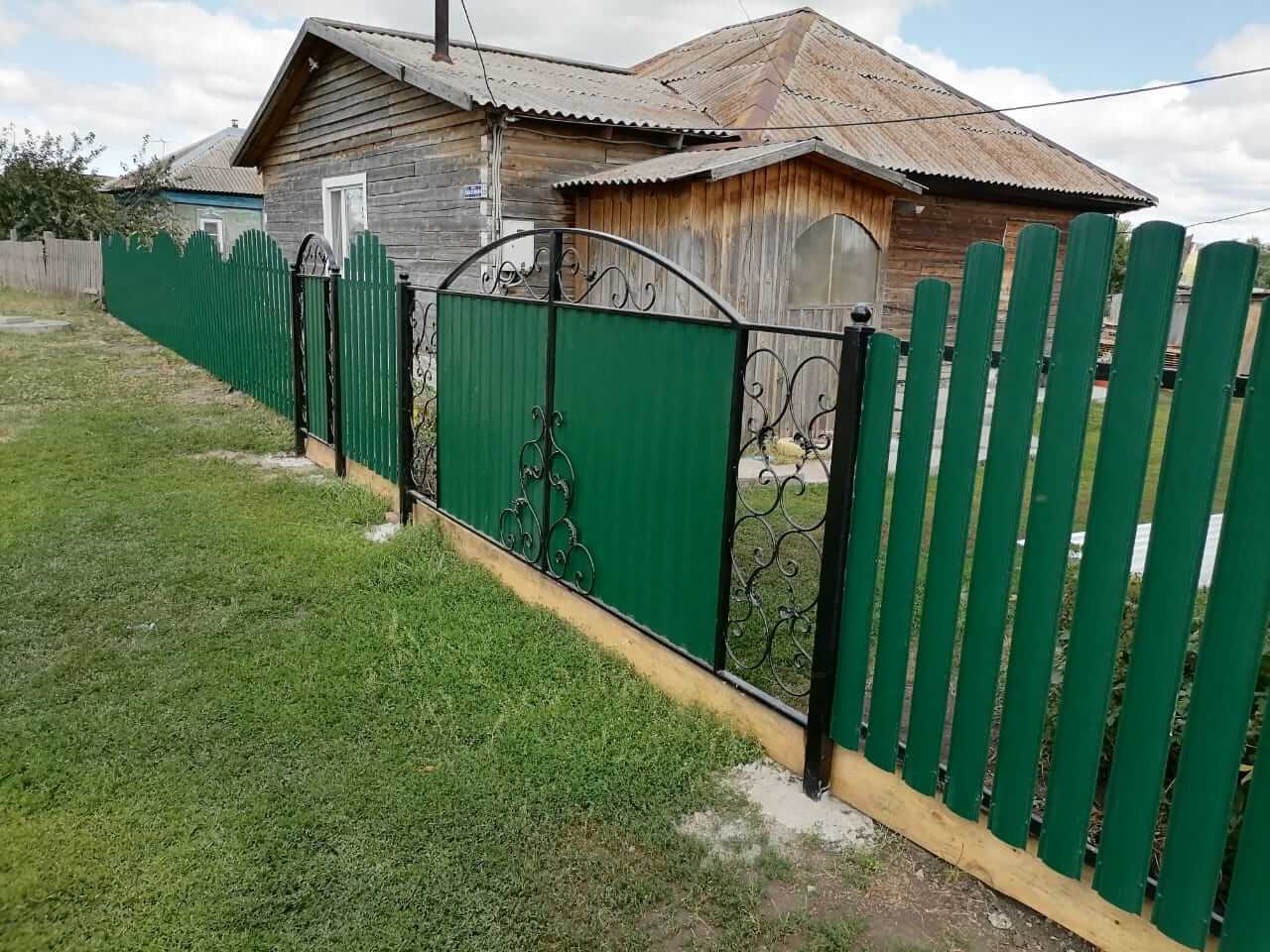 забор из штакетника Зеленый Мох фото3 в Киришах