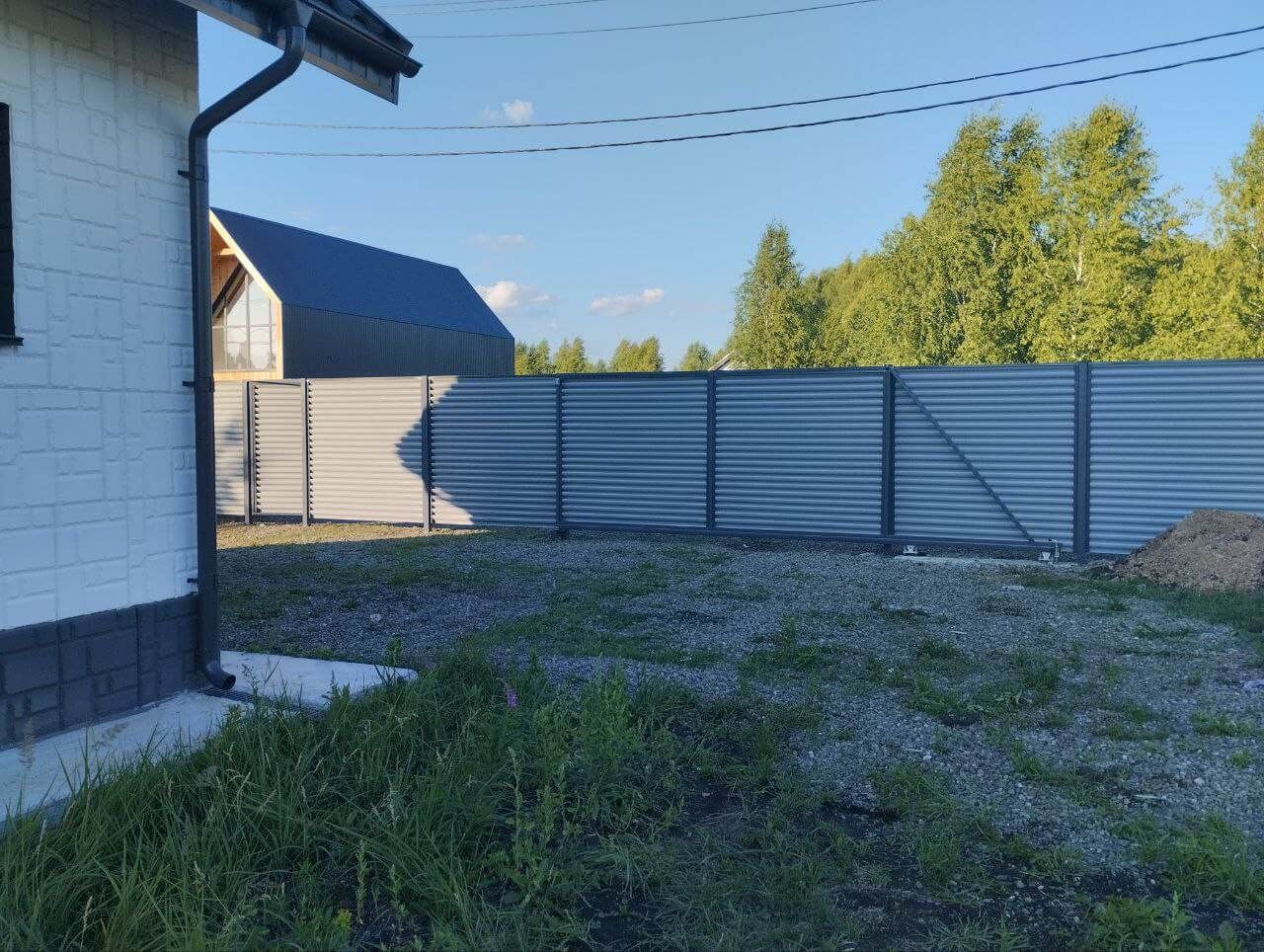 Забор из ламелей еврожалюзи 20м RAL7004 Серый фото 4 в Киришах