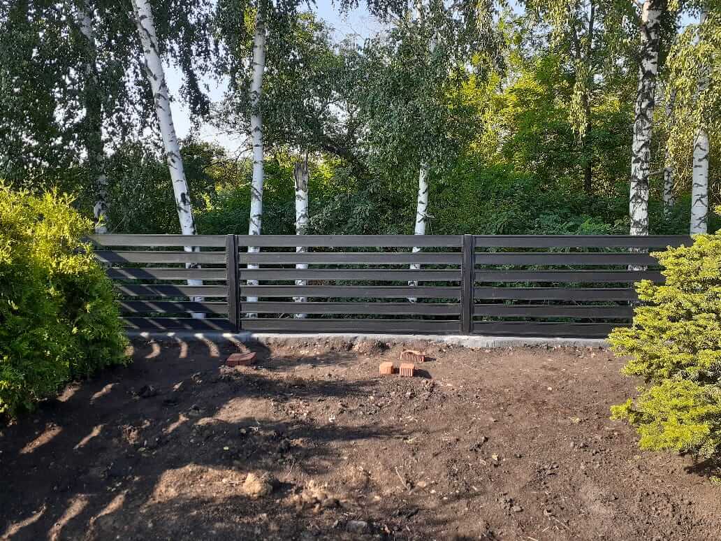 Забор-ранчо из металлопланкена 48м RAL9005 Черный МАТТЕ в Киришах