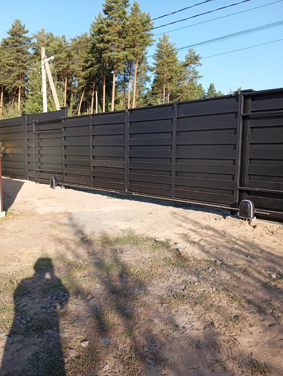 Забор-ранчо из металлопланкена 37м RAL9005 Черный МАТТЕ фото 1 в Киришах
