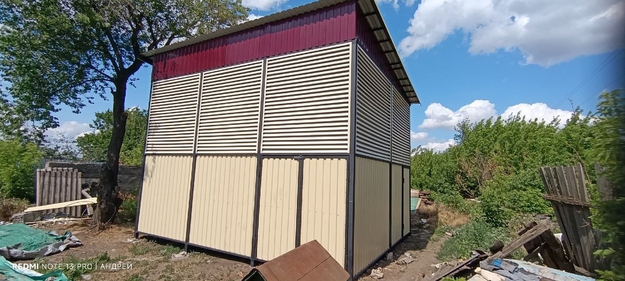 Сенник из ламелей еврожалюзи RAL1015 Слоновая Кость фото 2 в Киришах