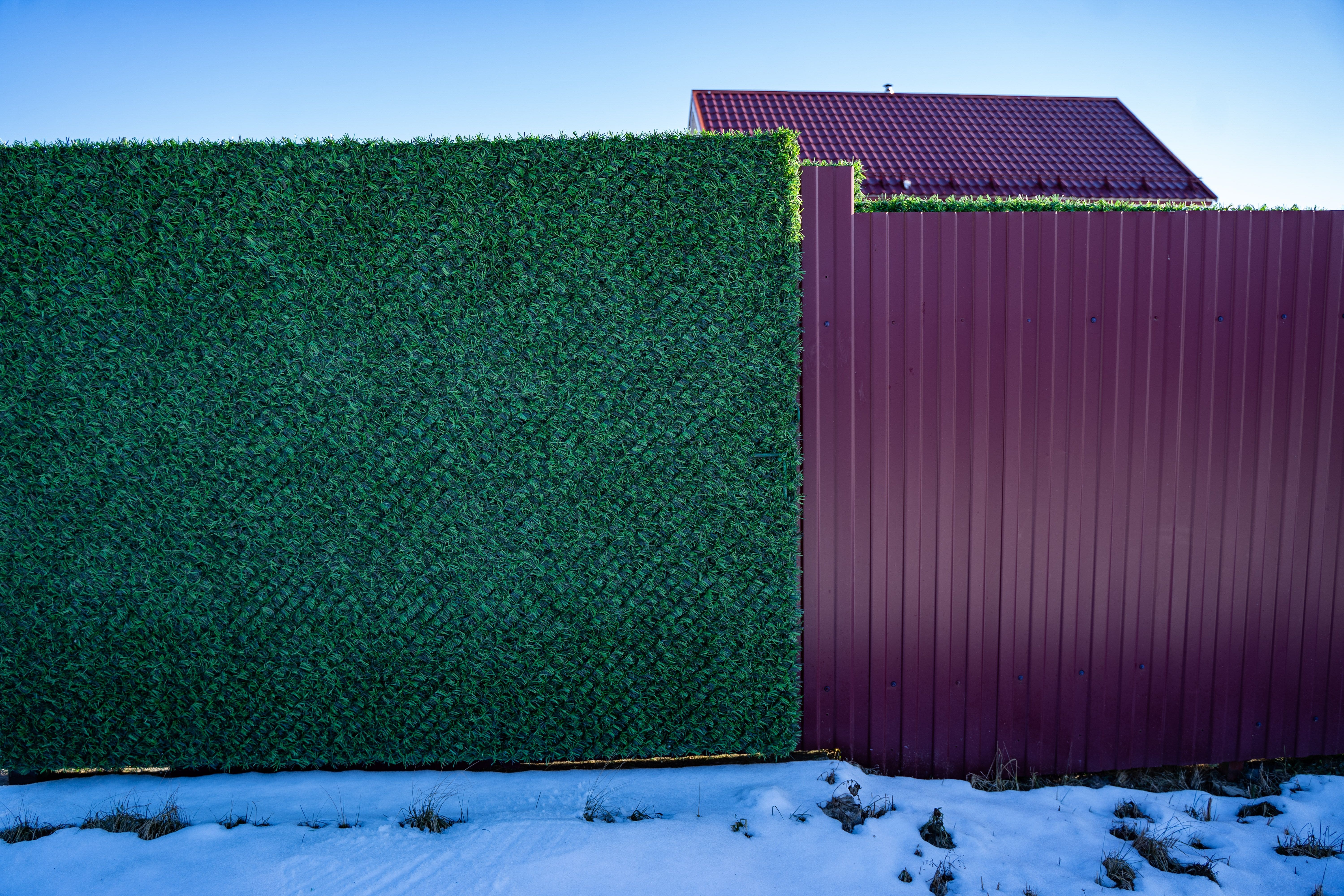 Вечнозеленый забор Grass Fence рулон 2м фото 2 в Киришах