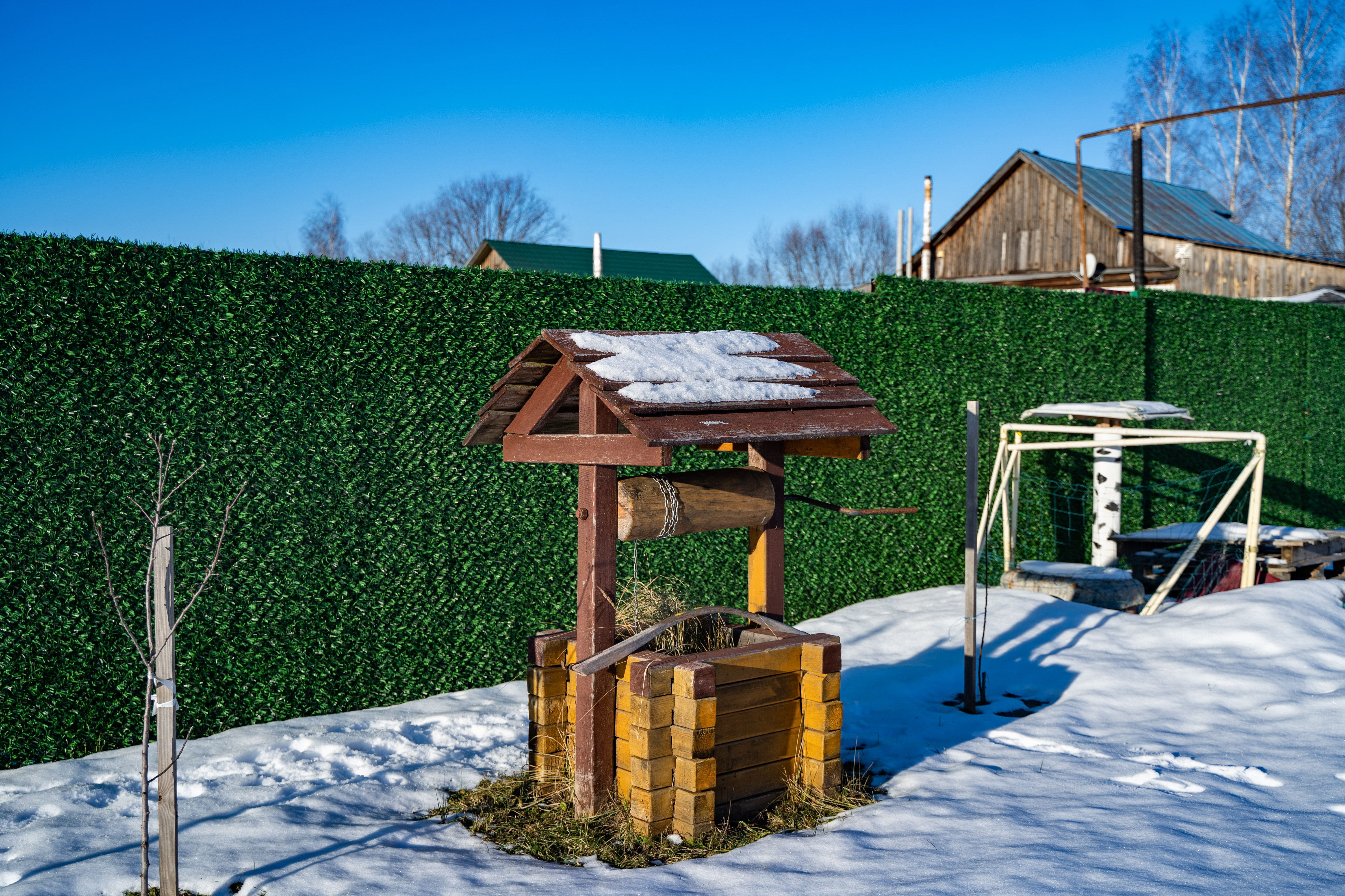Вечнозеленый забор Grass Fence рулон 2м фото 7 в Киришах